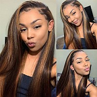 Amznlady V Part Wigs Straight Brazilian Virgin Human Hair Wigs For Black Women Upgrade U Part Wigs Glueless Full Head Clip In Ha