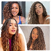 8 Packs Crochet Box Braids 18 Inch Boho Box Braids Crochet Braids Hair Bohomian Box Braid Crochet Hair Synthetic Braiding Hair