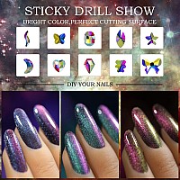 Chameleon Gel Nail Polish Kit With Base Top Coat Gel Rhinestones Galaxy Holographic Gel Polish With Glitter Cloud Sequin Gift S