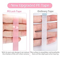 Teoyall 6 Rolls Pe Lash Extension Tapes Adhesive Breathable Micropore Eyelash Tapes Lash Extension Supplies For Makeup Salon P