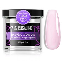 Rosalind Soft Pink Acrylic Powder 42Oz Acrylic Nail Powder For Acrylic Nail Extension Professional Polymer Pink Nail Acrylic