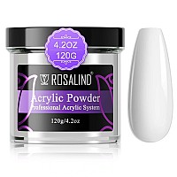 Rosalind Acrylic Nail Powder 42Oz Opal White Nail Acrylic Powder For Acrylic Nail Extension Professional Polymer White Acrylic