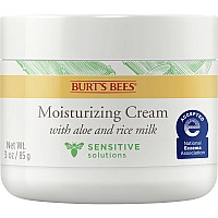 Burts Bees Sensitive Moisturizing Cream Mothers Day Gifts For Mom With Aloe Vera And Rice Milk Face Moisturizer For Sensitiv