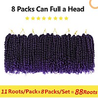 Fulcrum Passion Twist Crochet Hair 10 Inch 8 Packs Pre Looped Passion Twist Hair Pretwisted Passion Twist Crochet Hair For Bl