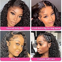 Sucoo 26Inch Deep Wave 13X4 Lace Front Wigs Human Hair Pre Plucked With Baby Hair 150 Density Brazilian Deep Curly Human Hair G