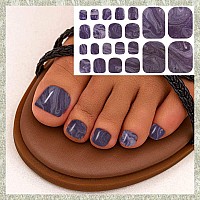 Wokoto 20 Sheets Toe Nail Polish Stickers Full Nail Wraps For Toes Marble Nail Stickers For Toe Nails Nail Polish Strips For Wom