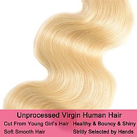 Seekomi 613 Body Wave Human Hair Bundles Same Size 24 24 24 Inch Blonde Human Hair 3 Bundles 12A Unprocessed Double Weft Brazili