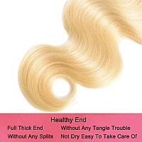 Seekomi 613 Body Wave Human Hair Bundles Same Size 24 24 24 Inch Blonde Human Hair 3 Bundles 12A Unprocessed Double Weft Brazili