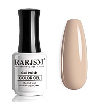 Rarjsm Milky Nude Gel Polish Opaque Light Gray Orange Cream Skin Tone Nuded Color Gel Nail Polish 15Ml Neutral Soak Off Uv Led C