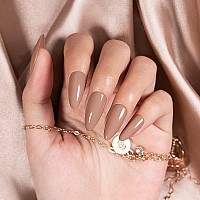 Rarjsm Gel Nail Polish Nude Chocolate Brown Milky Gel Nail Polish Opaque Skin Tone 15Ml 1 Piece Neutral Colors Soak Off Uv Led C