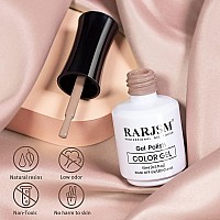 Rarjsm Gel Nail Polish Nude Chocolate Brown Milky Gel Nail Polish Opaque Skin Tone 15Ml 1 Piece Neutral Colors Soak Off Uv Led C