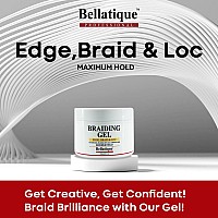 Bellatique Professional Braiding Gel Maximum Hold Gel For All Hair Types 881 Oz No Flaking No Whitening Fast Drying High