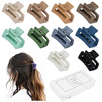 Small Claw Hair Clips For Women Girls Tiny Hair Claw Clips For Thinmedium Thick Hair 15 Inch Mini Hair Jaw Clips Matte Recta