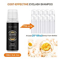 Eyelash Foaming Cleanser Concentrate 100Ml Nonirritating Lash Extensions Shampoo For Diy Care Makes 20 Bottles Of 60Ml Cham