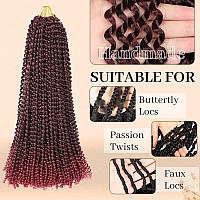 Showcoco Passion Twist Hair 36 Inch 8Packs Water Wave Passion Twist Crochet Hair Extensions Long Bohemian Braiding Hair 36Inch