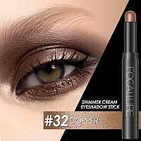 Focallure Shimmer And Matte Cream Eyeshadow Sticksmooth Brilliant Eye Brightener Pencil For Womenlong Lasting Waterproof Eye S