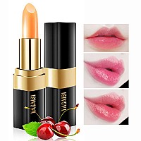 Yeweian Red Cherry Color Changing Lipstick Natural Moisturizing Lip Gloss Korean Lip Balm Long Lasting Lip Care Labiales Magico