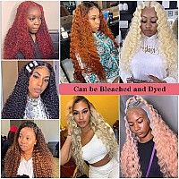 Jewhaut 13X4 Deep Wave Lace Front Wigs Human Hair Wigs For Black Women Lace Front Glueless Wigs Human Hair Pre Plucked With Baby