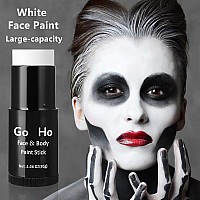 Go Ho Creamblendable Clown White Face Paint Stickfullcoverage Waterproof White Body Paint For Halloween Cosplay Jokester Zomb