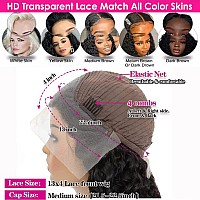 Uesoels 32 Inch Loose Deep Wave Lace Front Wigs 13X4 Transparent Lace Frontal Human Hair Wig Pre Plucked With Baby Hair 180 Dens