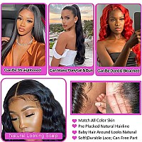 Uesoels 22 Inch 13X4 Loose Deep Wave Lace Front Wigs Human Hair Brazilian Virgin Human Hair Wigs For Black Women Natural Hairlin