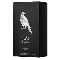 Lattafa Perfumes Shaheen Silver for Unisex Eau de Parfum Spray, 3.4 Ounce