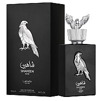 Lattafa Perfumes Shaheen Silver for Unisex Eau de Parfum Spray, 3.4 Ounce