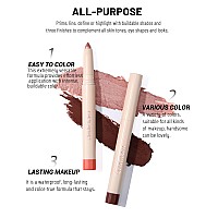 Bestland 12 Pcs Cream Eyeshadow Stick Set Matte Shimmer Rainbow Earth Colors Highly Pigmented Long Lasting Waterproof Eye Shadow