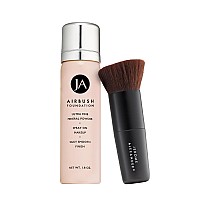 Magicminerals Airbrush Foundation By Jerome Alexander 2Pc Set With Airbrush Foundation And Kabuki Brush Spray Makeup With An