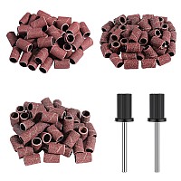 Alles 150Pcs Sanding Bands For Nail Drill Efile Sanding Bits For Manicures Pedicures 80 Coarse120 Medium180 Fine Grit Nai