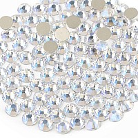 Beadsland 2880Pcs Flat Back Crystal Rhinestones Round Gems For Nail Art And Craft Glue Fix Blue Moonlight Ss6 1921Mm