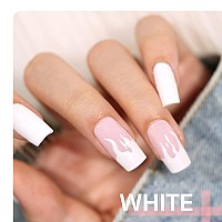 Gaoy White Gel Nail Polish 16Ml Color 1002 Soak Off Uv Light Cure Gel Polish For French Tips Nail Art Diy Manicure At Home