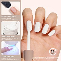 Gaoy White Gel Nail Polish 16Ml Color 1002 Soak Off Uv Light Cure Gel Polish For French Tips Nail Art Diy Manicure At Home