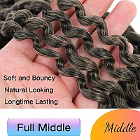 Long Passion Twist Hair 18 Inch Water Wave Crochet Hair For Black Women Passion Twist Crochet Hair For Butterfly Locs 8 Pack Cur