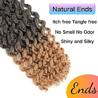 Long Passion Twist Hair 18 Inch Water Wave Crochet Hair For Black Women Passion Twist Crochet Hair For Butterfly Locs 8 Pack Cur