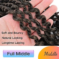 Long Passion Twist Hair 18 Inch Water Wave Crochet Hair For Black Women Passion Twist Crochet Hair For Butterfly Locs 8 Pack Cur