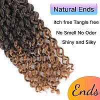 Long Passion Twist Hair 18 Inch Water Wave Crochet Hair For Black Women Passion Twist Crochet Hair For Butterfly Locs 8 Pack Cur