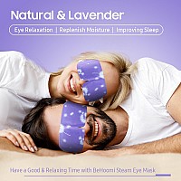 Behoomi 20 Packs Steam Eye Mask, Lavender Heated Eye Mask Disposable Warm Compress For Eyes, Self Heating Moist Heated Eye Masks, Comfortable And Relax Sleep Mask, Stocking Stuffers