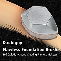 Foundation Makeup Brush Flat Top Kabuki Hexagon Face Blush Liquid Powder Foundation Brush For Blending Liquid Cream Or Flawless