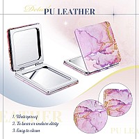 Cindeer Compact Mirror Bulk Small Purse Mirror Portable Pocket Hand Mirror Double Sided Magnifying Makeup Mirror Square with 2X 1x Magnification for Girls Woman Mother Travel(20 Pcs)