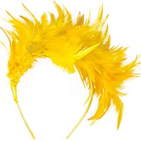 Junbestn Feather Fascinator Women Girl Headpiece Halloween Merry Christmas Tea Party 20S 50S 80S Headband Cocktail Wedding Prom