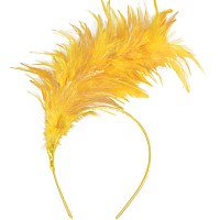 Junbestn Feather Fascinator Women Girl Headpiece Halloween Merry Christmas Tea Party 20S 50S 80S Headband Cocktail Wedding Prom