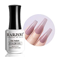 Rarjsm Sheer Purple Gel Nail Polish Translucent Clear Gel Polish French Manicure Milky Natural Transparent Gel Polish Grey Purpl