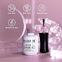 Rarjsm Sheer Purple Gel Nail Polish Translucent Clear Gel Polish French Manicure Milky Natural Transparent Gel Polish Grey Purpl