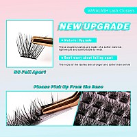 Vavalash Individual Cluster Lashes 72 Pcs Diy Eyelash Extension Light And Soft Faux Mink Slik Lash Clusters Easy Full Lash Exten