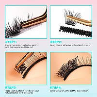 Vavalash Individual Cluster Lashes 72 Pcs Diy Eyelash Extension Light And Soft Faux Mink Slik Lash Clusters Easy Full Lash Exten