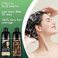 Agthyuve Herbal 3 in 1 Coffee Hair Dye 13.53 FL Oz, Coffee Hair Shampoo, Semi-Permanent Hair Dye Shampoo, 100% Gray Hair Coverage, Effect in 5 Minutes, Lasts 30 Days Hair Color Shampoo (coffee)