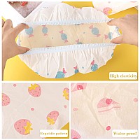 Waterproof Shower Caps 3 Pcs Plastic Reusable Shower Caps Elastic Band Bath Caps For Women Kids Food