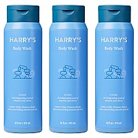 Harrys Mens Body Wash Shower Gel Stone 16 Fl Oz Pack Of 3