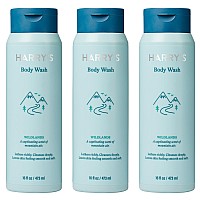 Harrys Mens Body Wash Shower Gel Wildlands 16 Fl Oz Pack Of 3